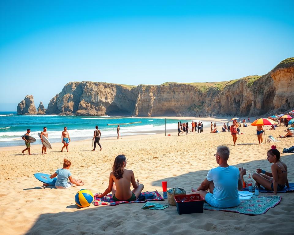 Aktivitäten am Strand Aktivitäten am Strand