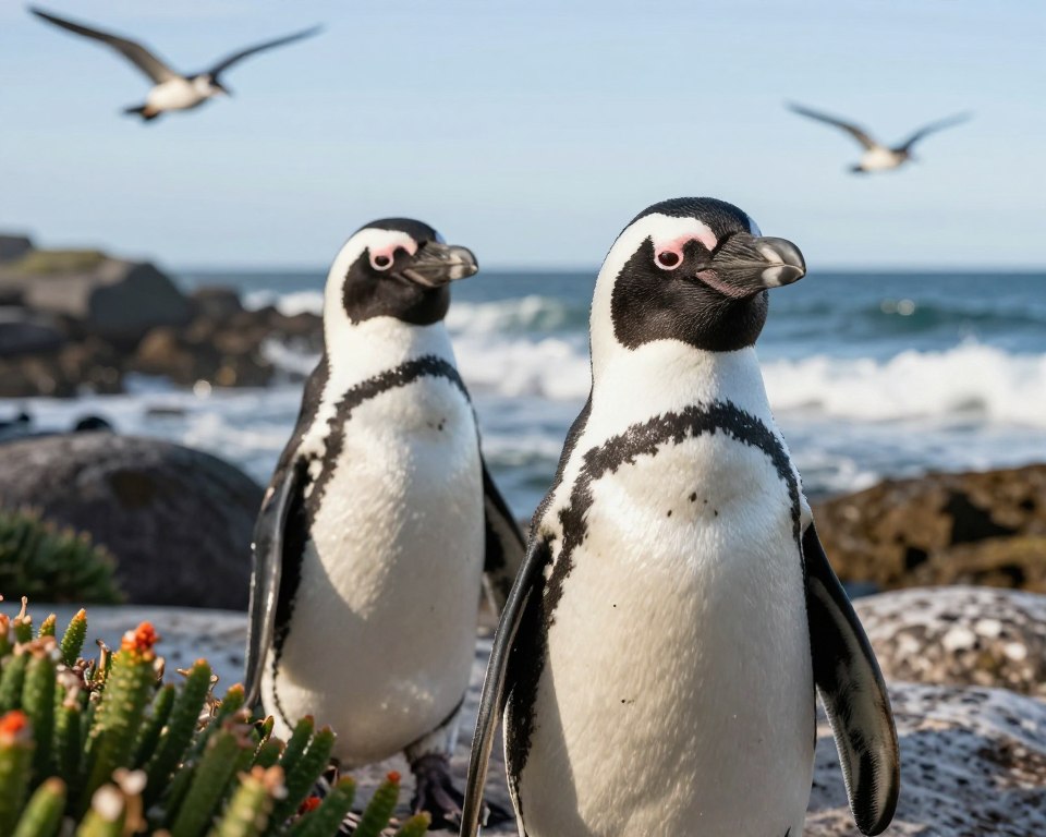 Bedrohte Brillenpinguine Schutz