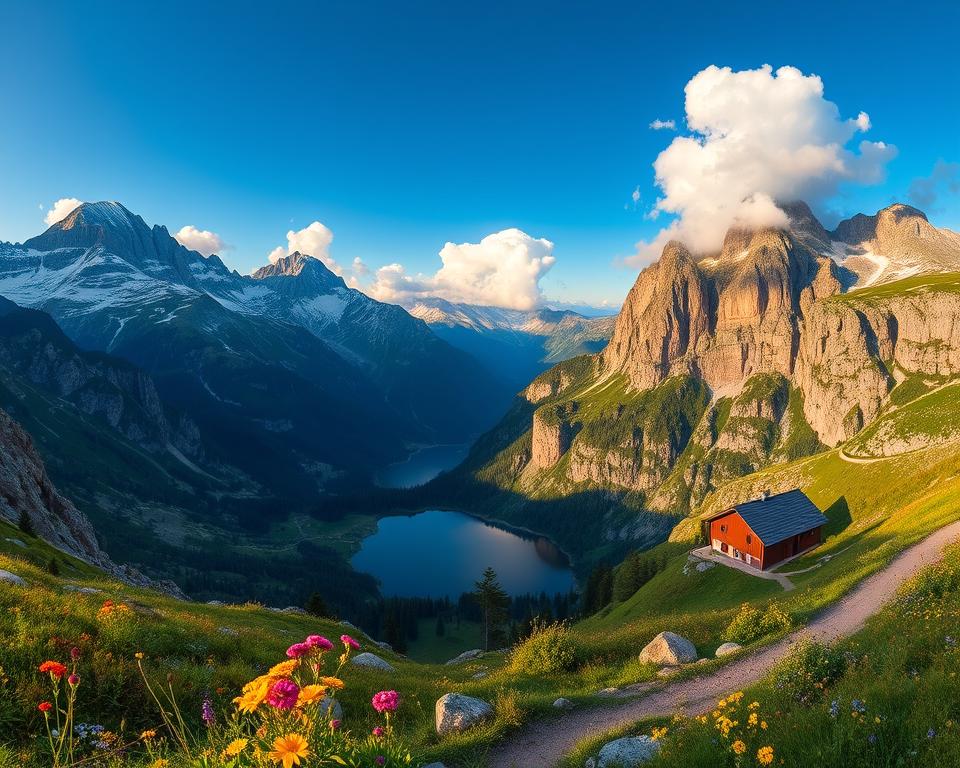 Bergpanoramen Wanderungen Slowenien Bergpanoramen Wanderungen Slowenien