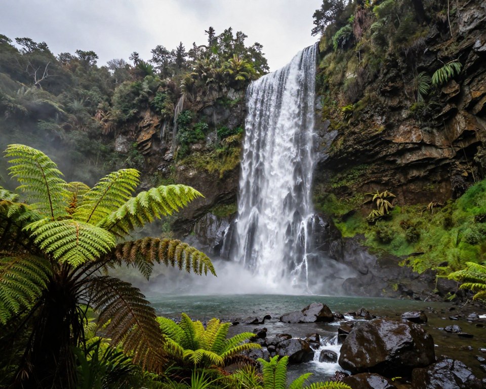 Bridal Veil Falls Neuseeland