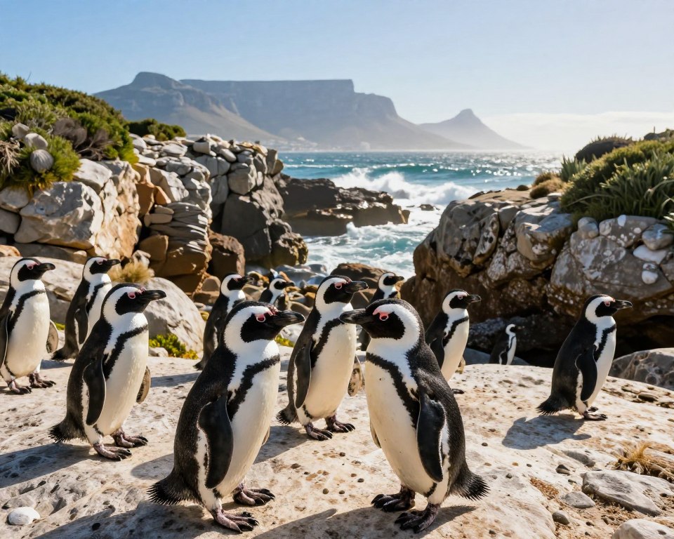Brillenpinguine Beobachtung Kapstadt