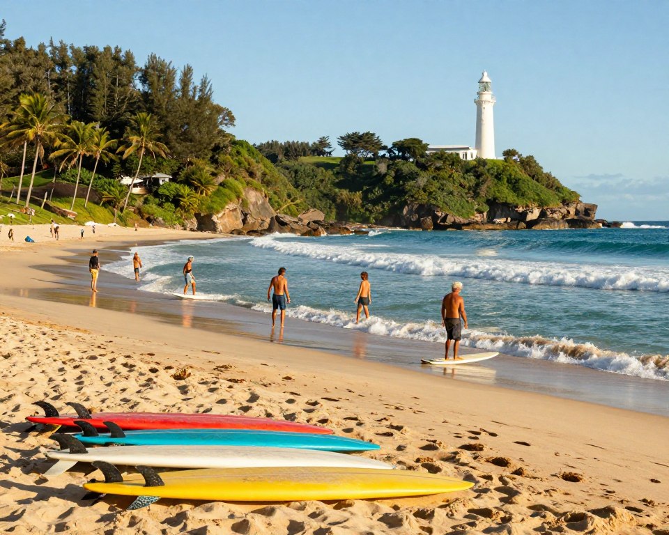Byron Bay Surfen Landschaft