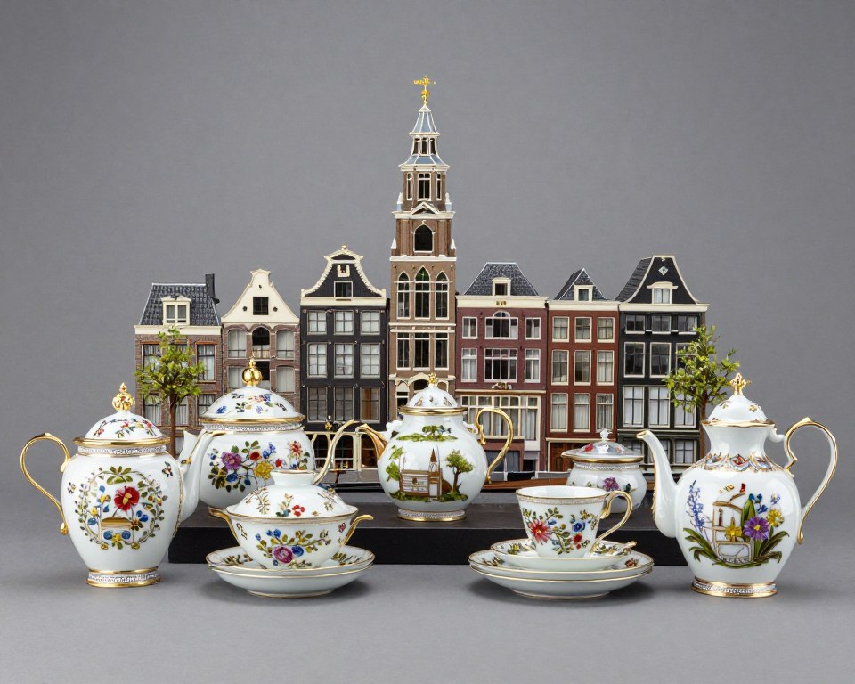 Delft Porzellan Stadtansicht