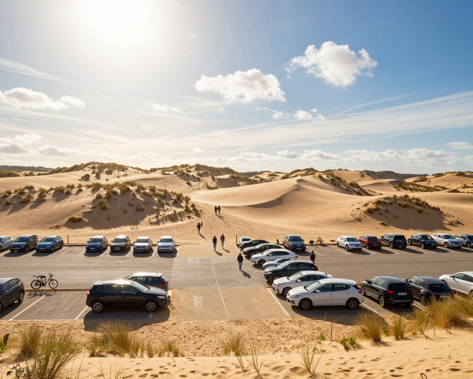 Düne von Pilat Parkplätze