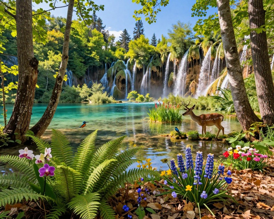 Flora und Fauna im Nationalpark Plitvicer Seen