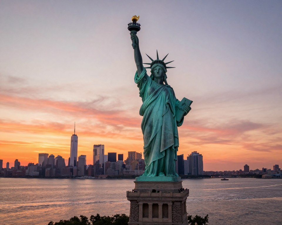 Freiheitsstatue New York Wahrzeichen
