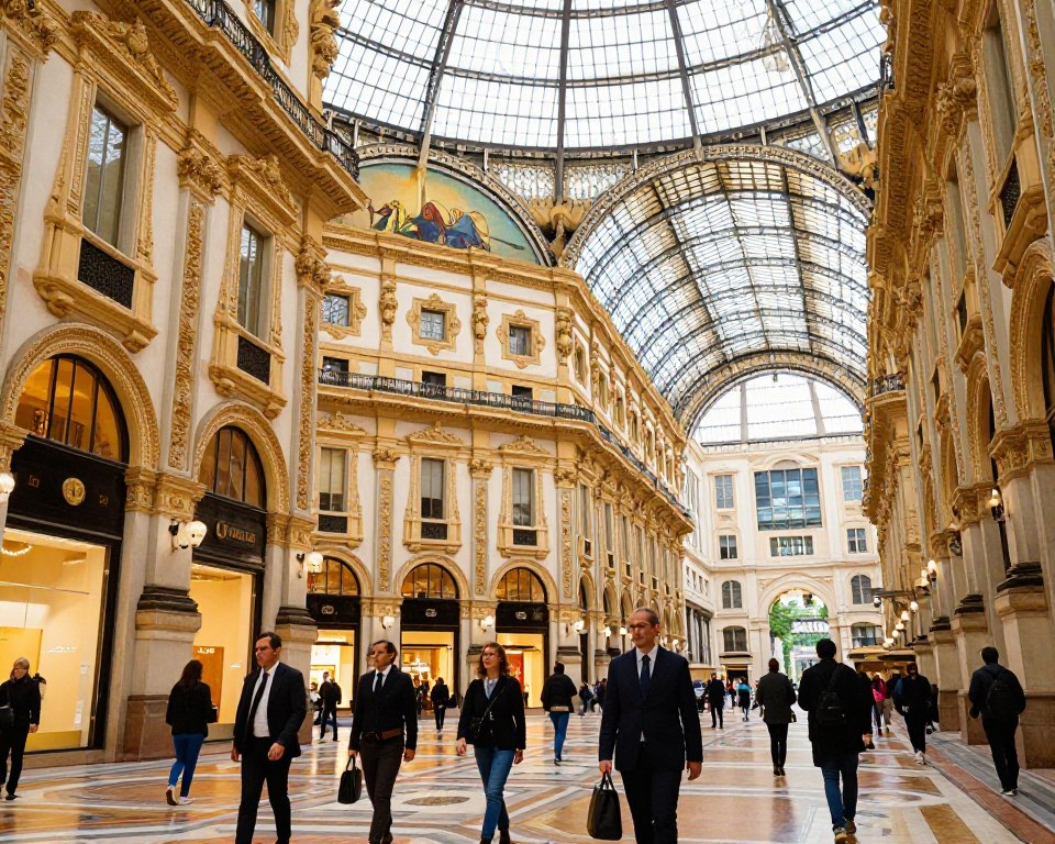 Galleria Vittorio Emanuele Milano Luxus-Einkaufspassage