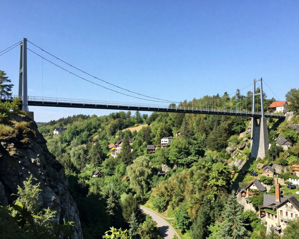 Geierlay Hängeseilbrücke im Hunsrück