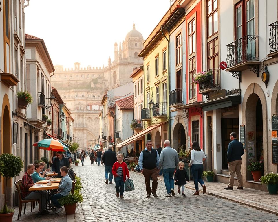 Historische Gassen in portugiesischen Städten
