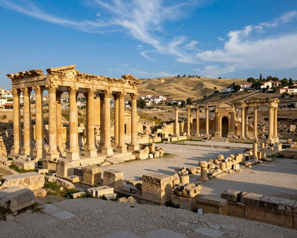 Jerash Ruinen römische Ausgrabungsstätte