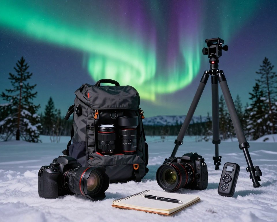 Kameraausrüstung für Nordlichter