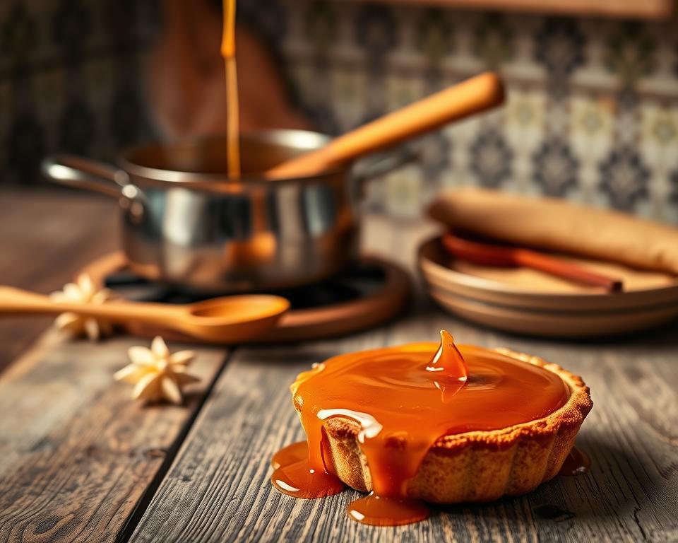 Karamellisieren von portugiesische törtchen Karamellisieren von portugiesische törtchen