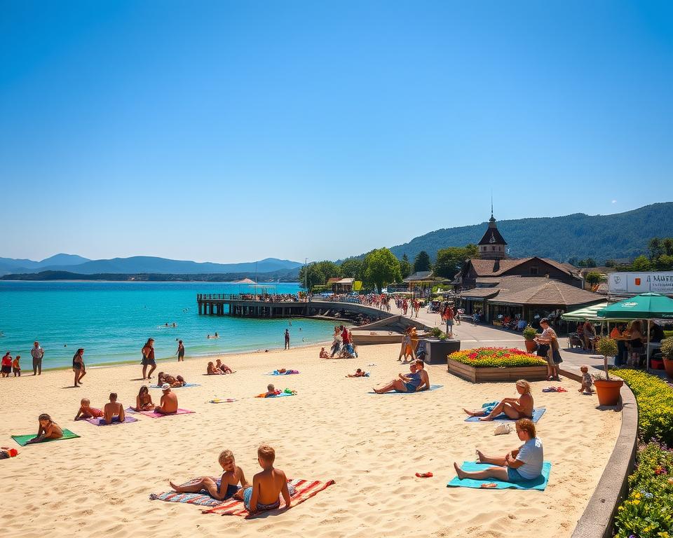 Klopeiner See Strandbäder Promenade Klopeiner See Strandbäder Promenade