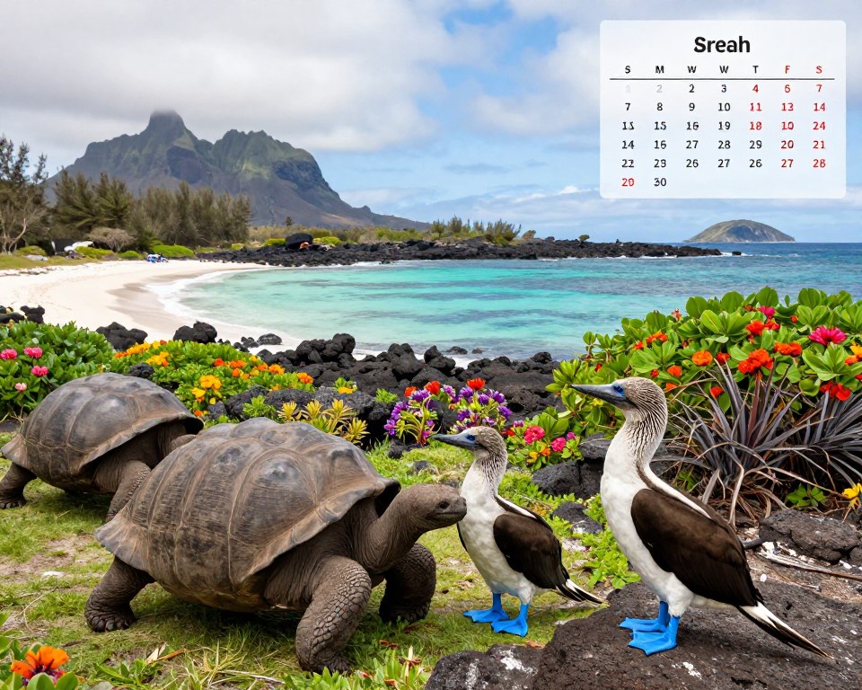 Monatlicher Jahreskalender Galapagos Monatlicher Jahreskalender Galapagos