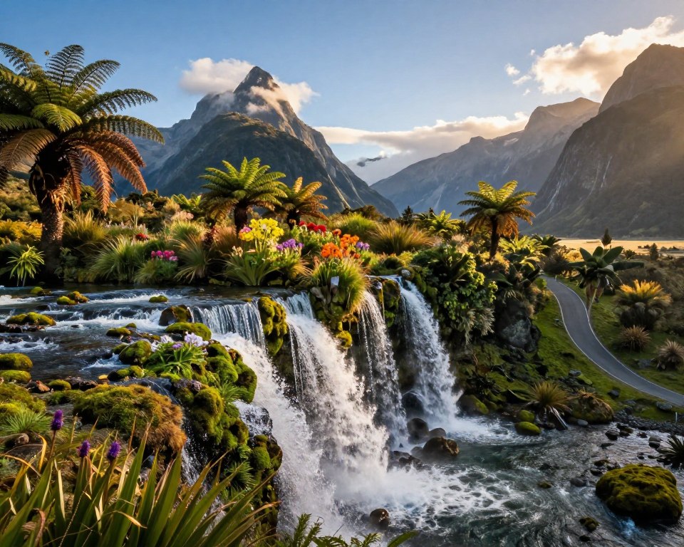 Neuseeland Wasserfälle Reiseroute Planung