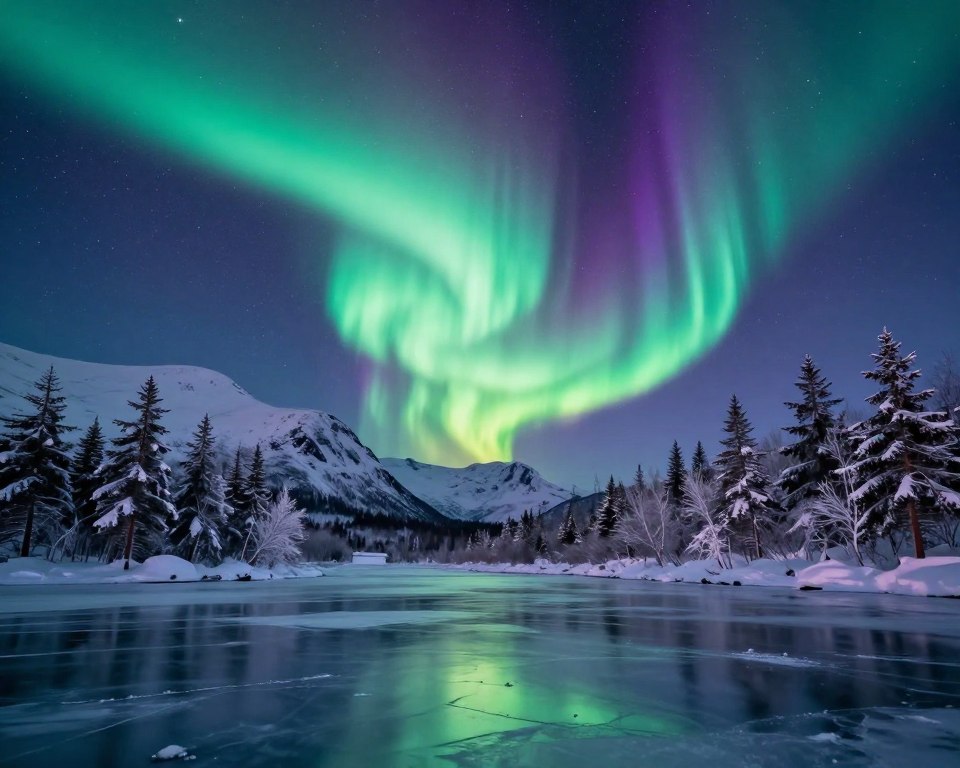 Nordlichter Norwegen Spektakel