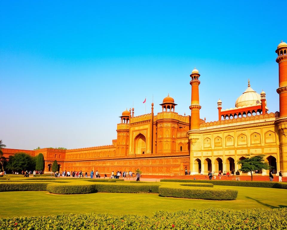Rotes Fort und Jama Masjid Architektur