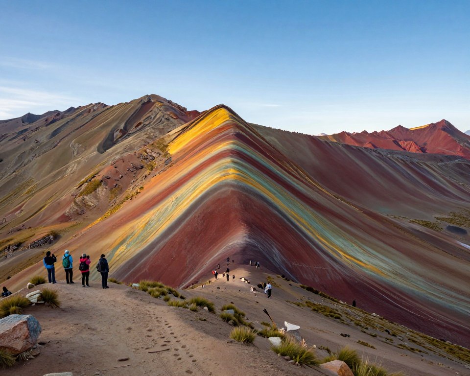 Route und Ausgangspunkt Rainbow Mountain