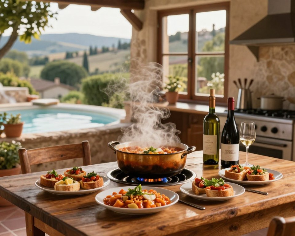 Toskanische Küche in Thermalgebieten