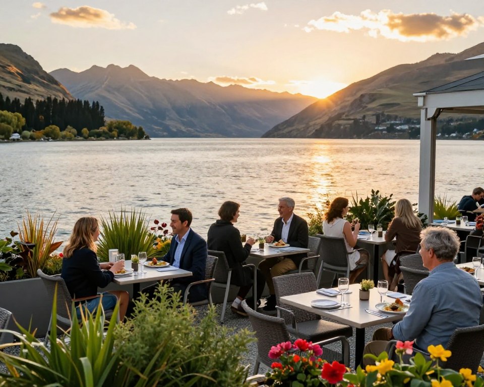 Wanaka Restaurants mit Seeblick