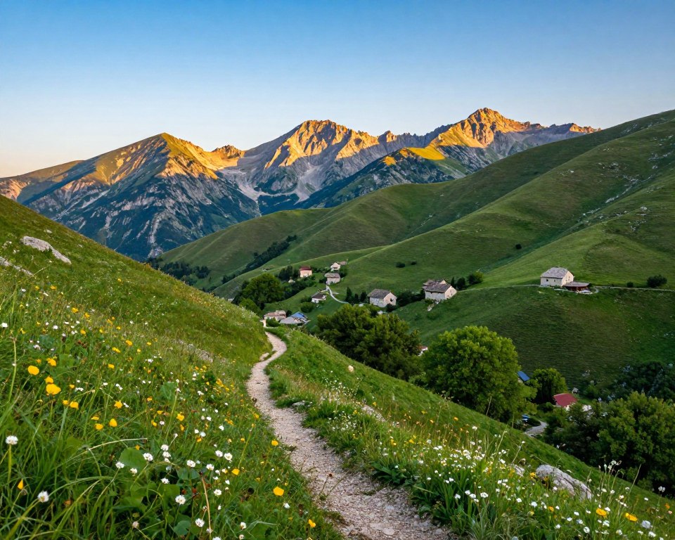 Wandersaison Montenegro Landschaft