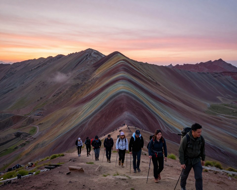 Wanderung Rainbow Mountain Startpunkt