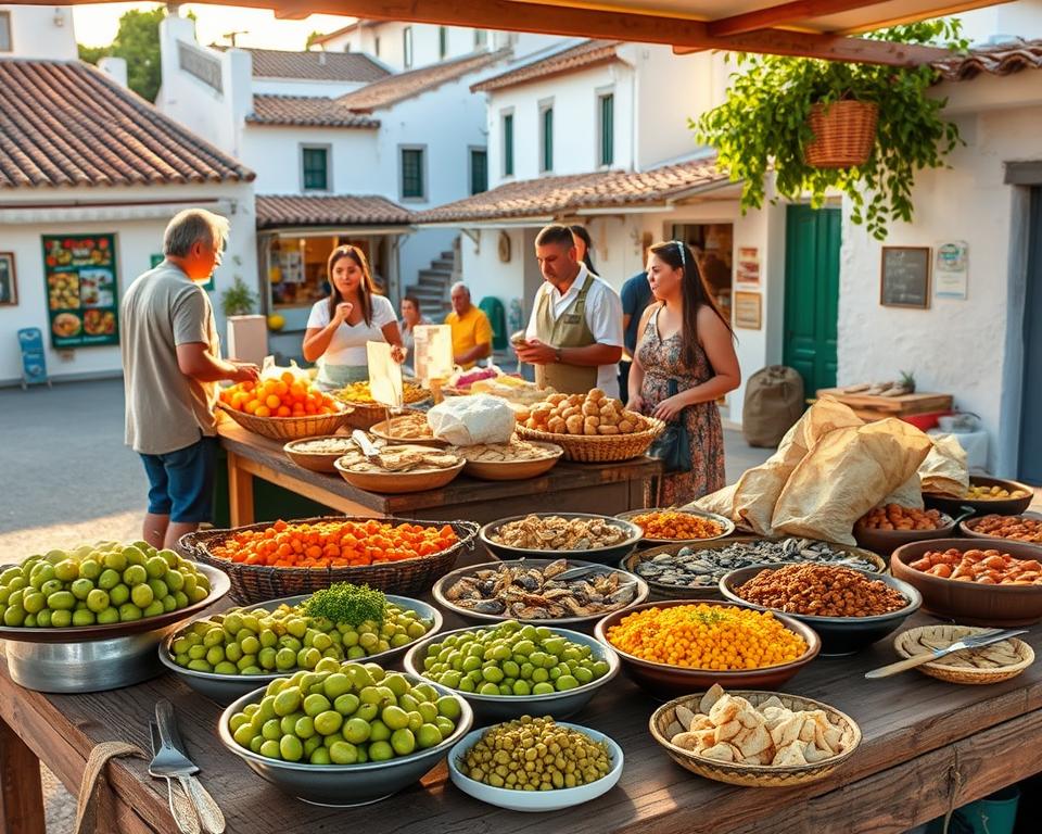kulinarische Spezialitäten weiße Dörfer