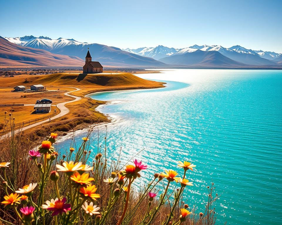 türkisfarbener Lake Tekapo