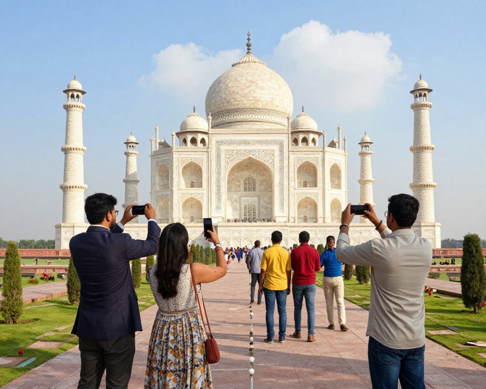 Anreise zum Taj Mahal Anreise zum Taj Mahal