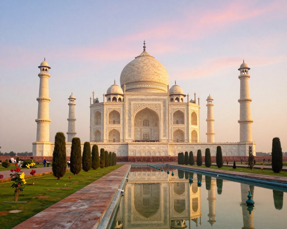 Taj Mahal bei Sonnenaufgang Taj Mahal bei Sonnenaufgang