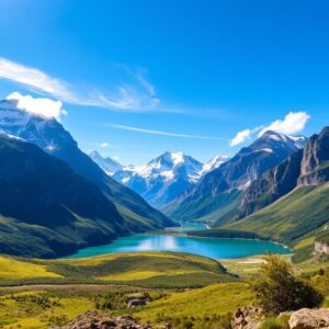 hochgebirge in südamerika